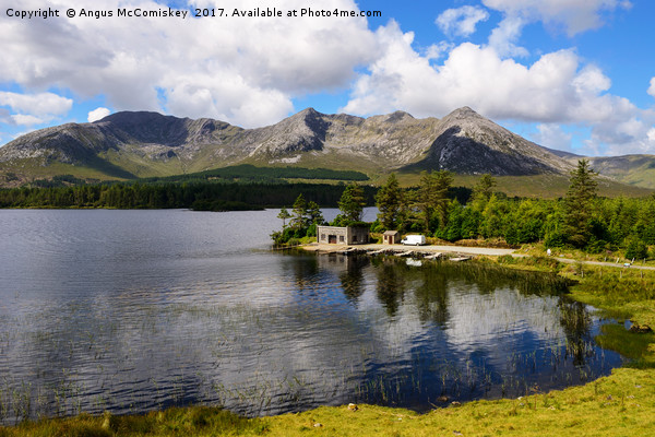 Boathouse on Lough Inagh, County Galway Picture Board by Angus McComiskey