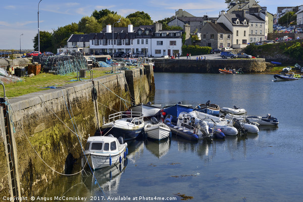 Boats in Roundstone harbour, County Galway Picture Board by Angus McComiskey