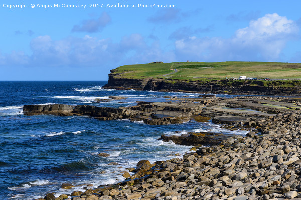 Rocky beach Downpatrick Head, County Mayo, Ireland Picture Board by Angus McComiskey