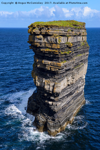 Sea stack Downpatrick Head, County Mayo, Ireland Picture Board by Angus McComiskey