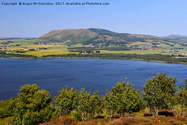 View across Loch Leven to the Lomond Hills Picture Board by Angus McComiskey