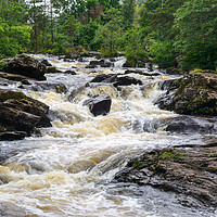 Buy canvas prints of Falls of Dochart by Angus McComiskey