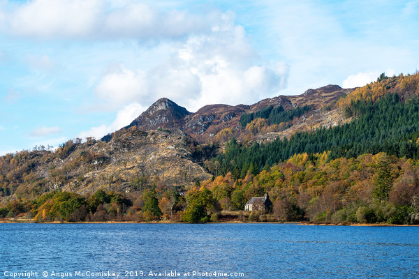 Trossachs Church and Ben A’an on Loch Achray Picture Board by Angus McComiskey