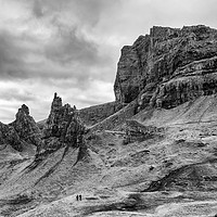 Buy canvas prints of Old Man of Storr mono by Angus McComiskey