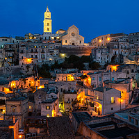 Buy canvas prints of View across Sasso Barisano at night by Angus McComiskey