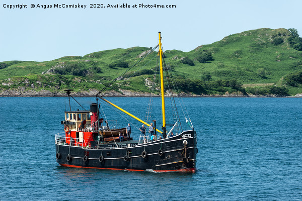 VIC32, one of the last seagoing Clyde puffers Picture Board by Angus McComiskey