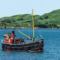 Buy canvas prints of VIC32, one of the last seagoing Clyde puffers by Angus McComiskey