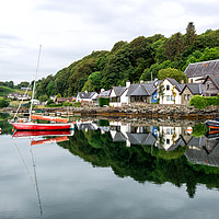 Buy canvas prints of Early morning reflections Tayvallich by Angus McComiskey