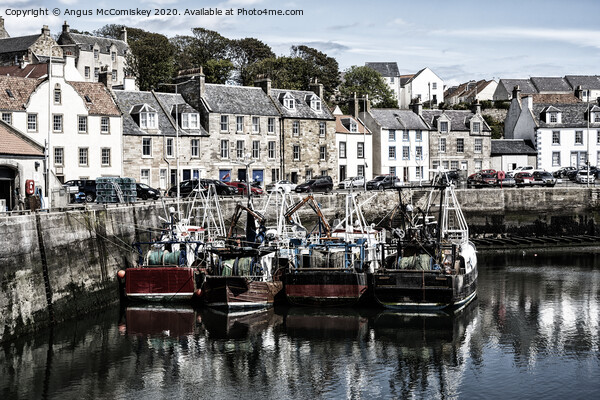 Fishing boats in Pittenweem harbour Picture Board by Angus McComiskey