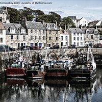 Buy canvas prints of Fishing boats in Pittenweem harbour by Angus McComiskey