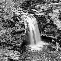 Buy canvas prints of Falls of Falloch mono by Angus McComiskey