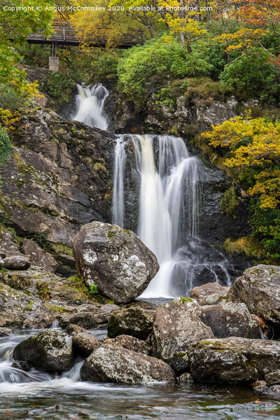 Inversnaid Falls autumn colours Picture Board by Angus McComiskey