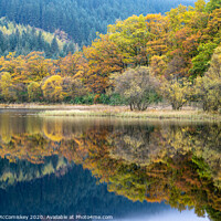 Buy canvas prints of Autumn reflections on Loch Chon by Angus McComiskey