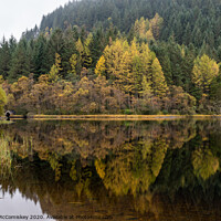 Buy canvas prints of Loch Chon in autumn by Angus McComiskey