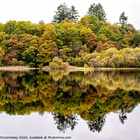 Buy canvas prints of Colourful reflections on Loch Chon by Angus McComiskey