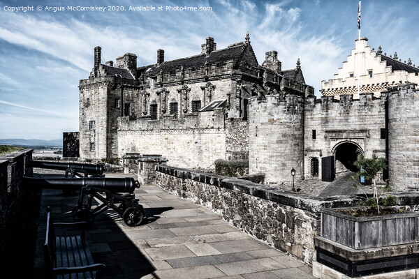 Cannons of the Grand Battery at Stirling Castle Picture Board by Angus McComiskey