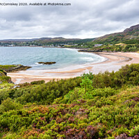 Buy canvas prints of View of Gairloch Beach looking north by Angus McComiskey