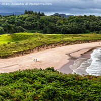 Buy canvas prints of Panoramic view of Gairloch Beach looking south by Angus McComiskey