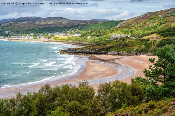 Gairloch Beach looking north Picture Board by Angus McComiskey