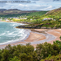 Buy canvas prints of Gairloch Beach looking north by Angus McComiskey