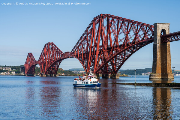 Maid of the Forth ferry departing Haws Pier Picture Board by Angus McComiskey