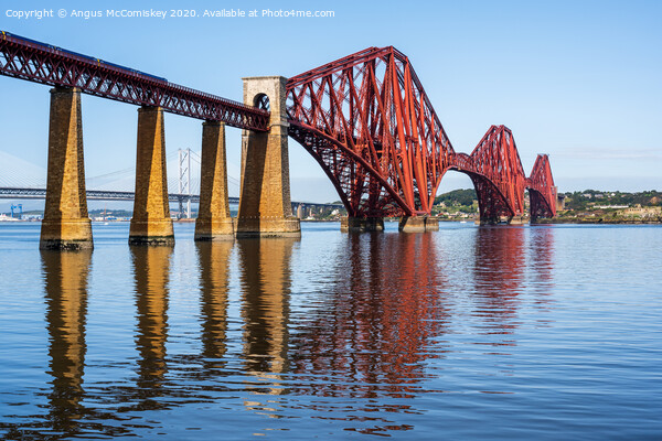 Forth Bridge reflections Picture Board by Angus McComiskey