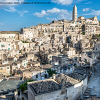 Buy canvas prints of View across Sassi District of Matera by Angus McComiskey