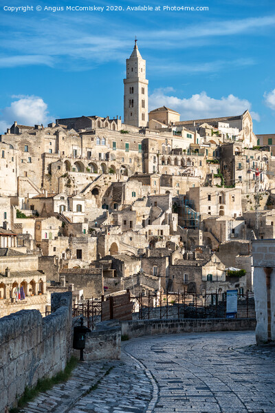 Descending into Sassi District of Matera Picture Board by Angus McComiskey