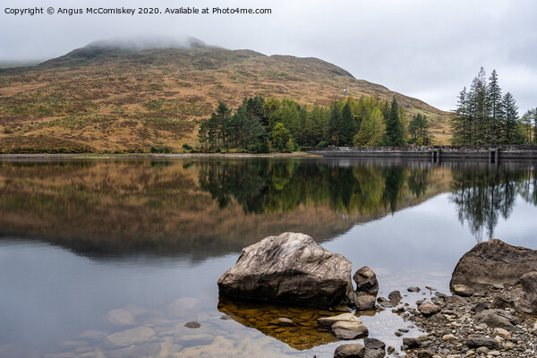 View across Loch Arklet Picture Board by Angus McComiskey