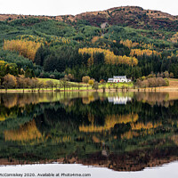 Buy canvas prints of Loch Chon calm reflections by Angus McComiskey