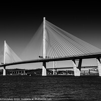 Buy canvas prints of Queensferry Crossing mono by Angus McComiskey