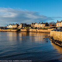 Buy canvas prints of Elie sea wall by Angus McComiskey