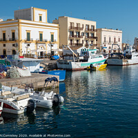 Buy canvas prints of Gallipoli harbour in Puglia, Southern Italy by Angus McComiskey