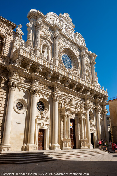 Basilica di Santa Croce in Lecce Picture Board by Angus McComiskey