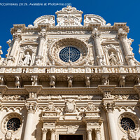 Buy canvas prints of Baroque façade of Basilica di Santa Croce in Lecce by Angus McComiskey