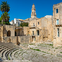 Buy canvas prints of Lecce Roman Theatre (Teatro Romano) by Angus McComiskey