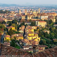 Buy canvas prints of Across the rooftops – Bergamo, Lombardy by Angus McComiskey