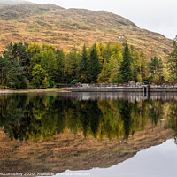 Buy canvas prints of Loch Arklet dam reflections by Angus McComiskey