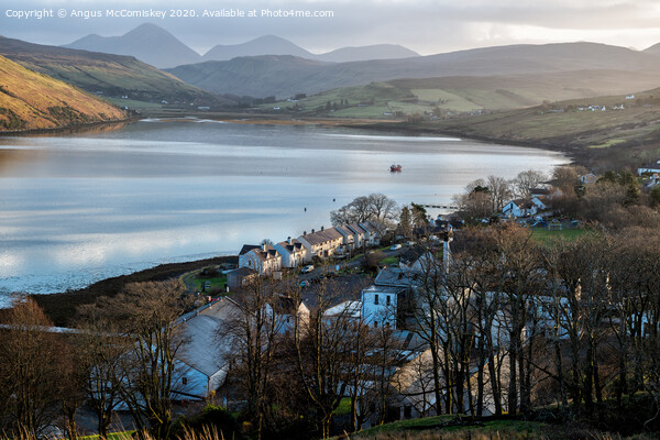 Carbost village and Loch Harport, Isle of Skye Picture Board by Angus McComiskey