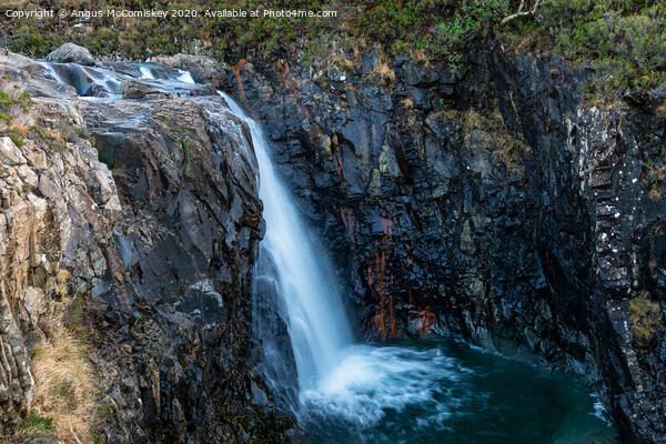 Waterfall on the River Brittle, Isle of Skye Picture Board by Angus McComiskey