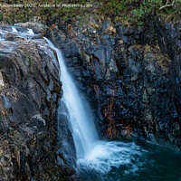 Buy canvas prints of Waterfall on the River Brittle, Isle of Skye by Angus McComiskey