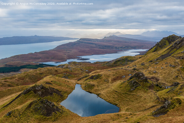 Lochan on the Trotternish ridge, Isle of Skye Picture Board by Angus McComiskey