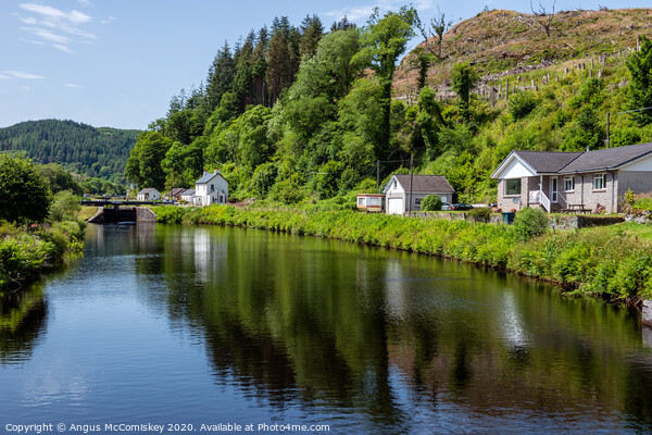 Cairnbaan Village on the Crinan Canal in Scotland Picture Board by Angus McComiskey
