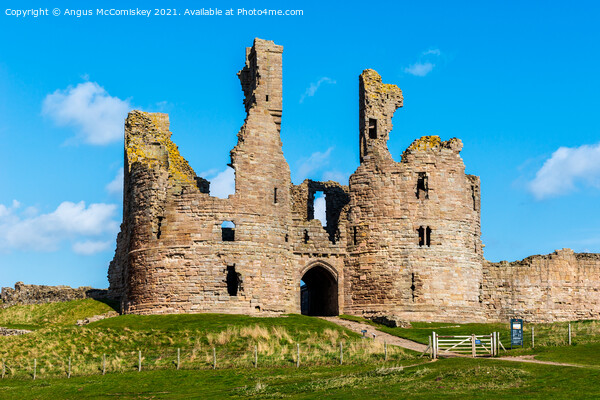 Gatehouse at Dunstanburgh Castle Northumberland Picture Board by Angus McComiskey