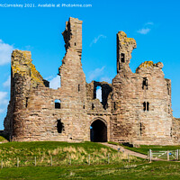 Buy canvas prints of Gatehouse at Dunstanburgh Castle Northumberland by Angus McComiskey