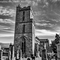 Buy canvas prints of Church of the Holy Rude mono by Angus McComiskey