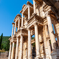 Buy canvas prints of Library of Celsus through the Gate of Augustus by Angus McComiskey