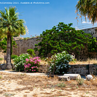 Buy canvas prints of Courtyard of Kyrenia Castle, Northern Cyprus by Angus McComiskey
