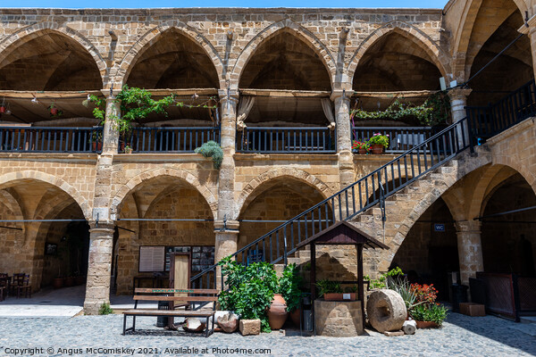 Caravanserai in North Nicosia, Northern Cyprus Picture Board by Angus McComiskey
