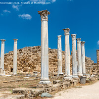 Buy canvas prints of Roman columns at Salamis, Northern Cyprus by Angus McComiskey
